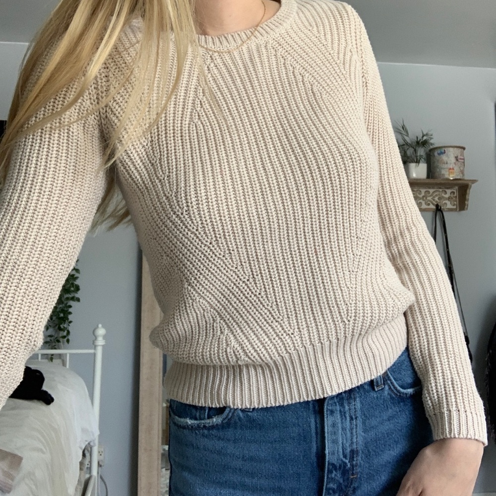 Beige Knit Sweater